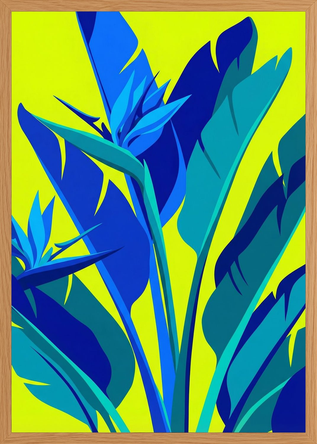 Poster in oak frame