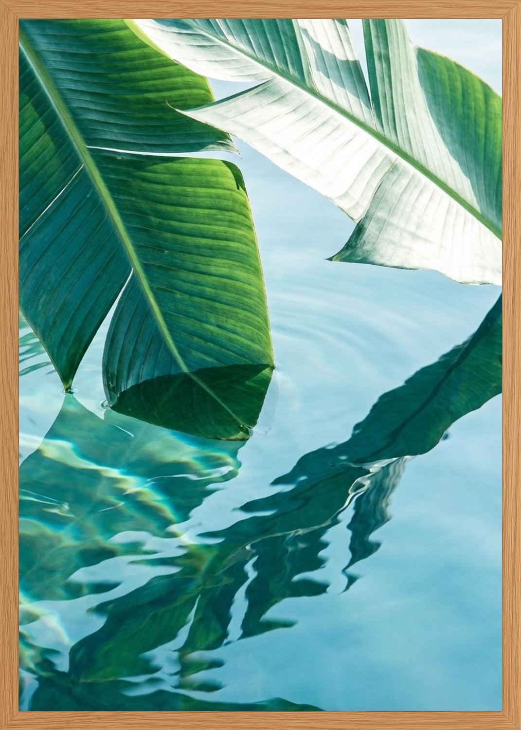 Poster in oak frame