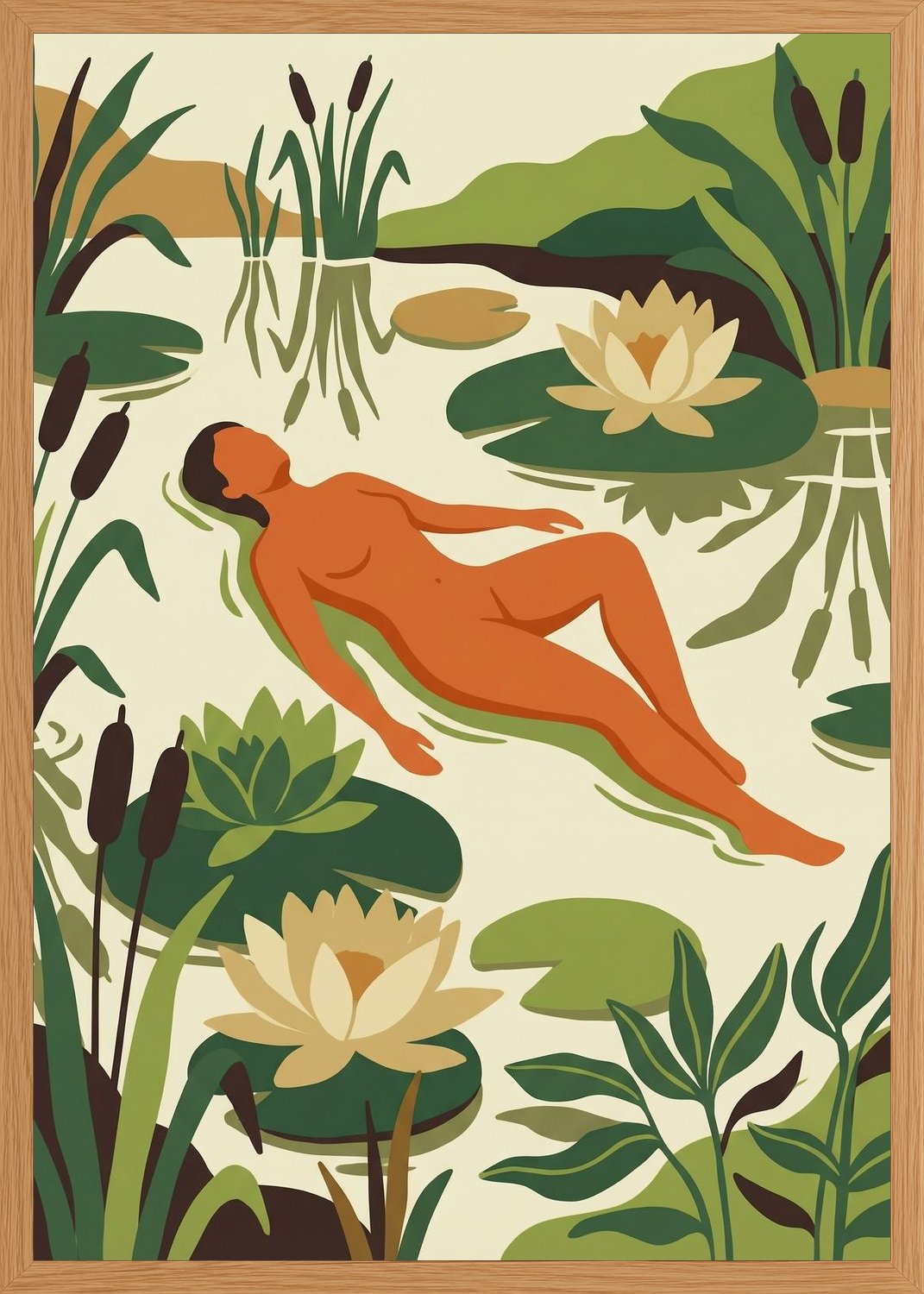 Poster in oak frame