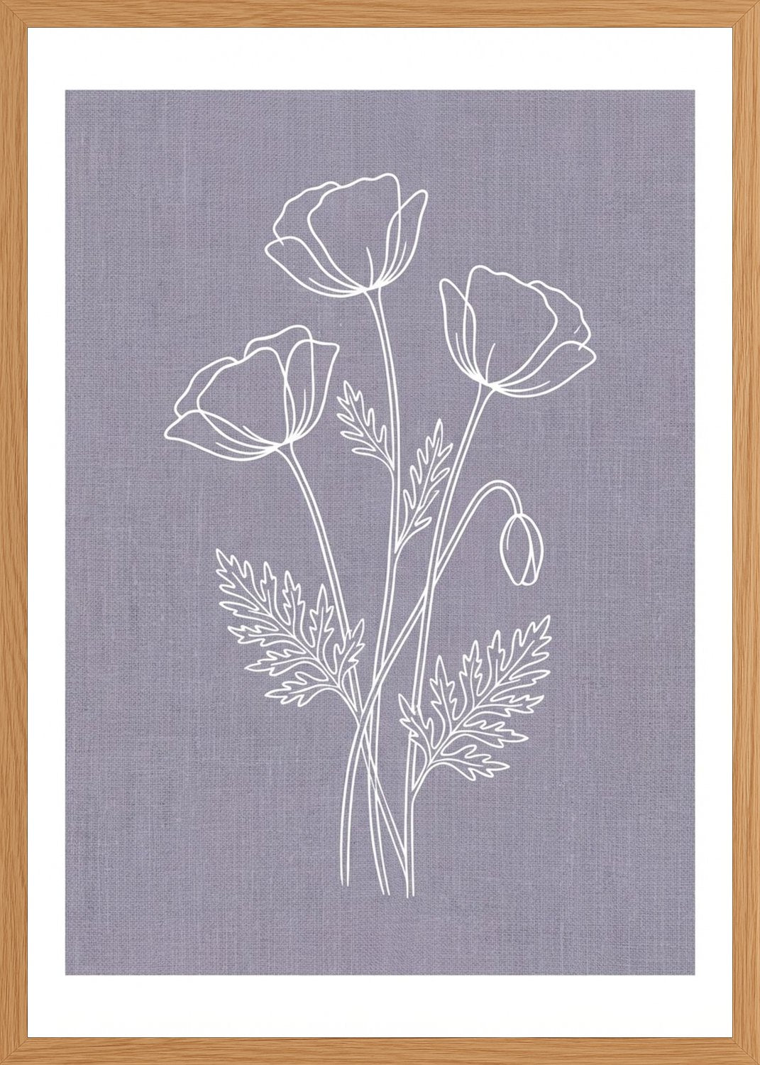 Poster in oak frame