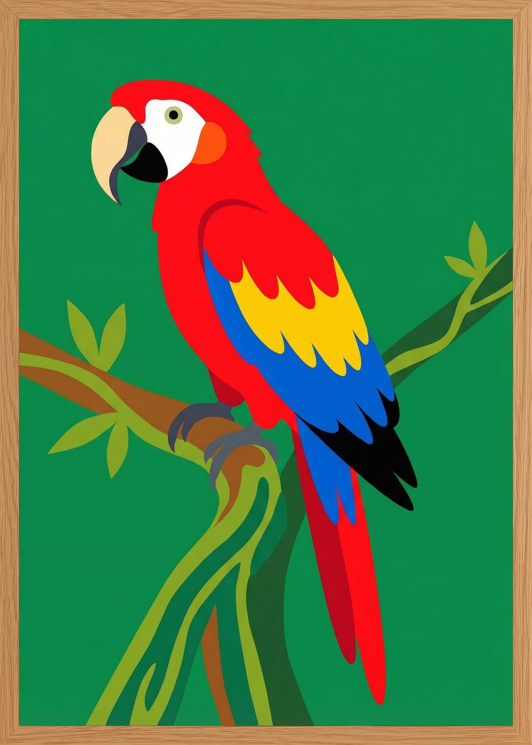 Poster in oak frame