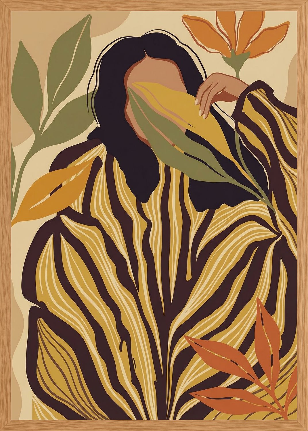 Poster in oak frame