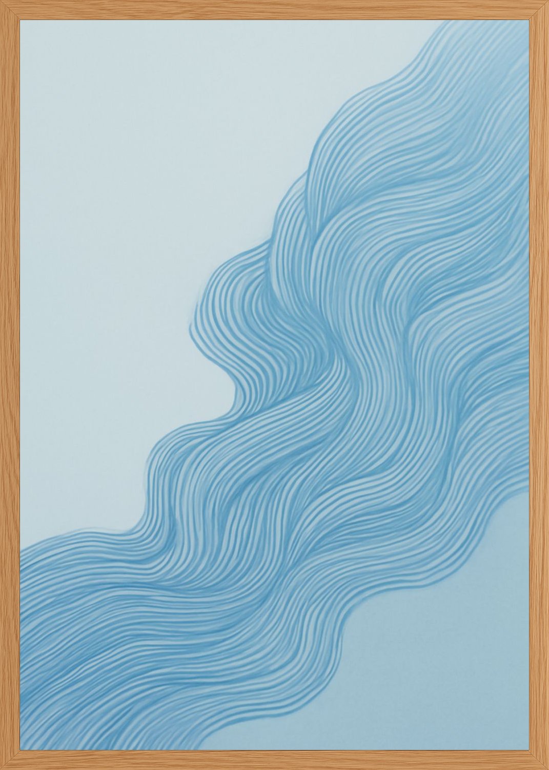 Poster in oak frame
