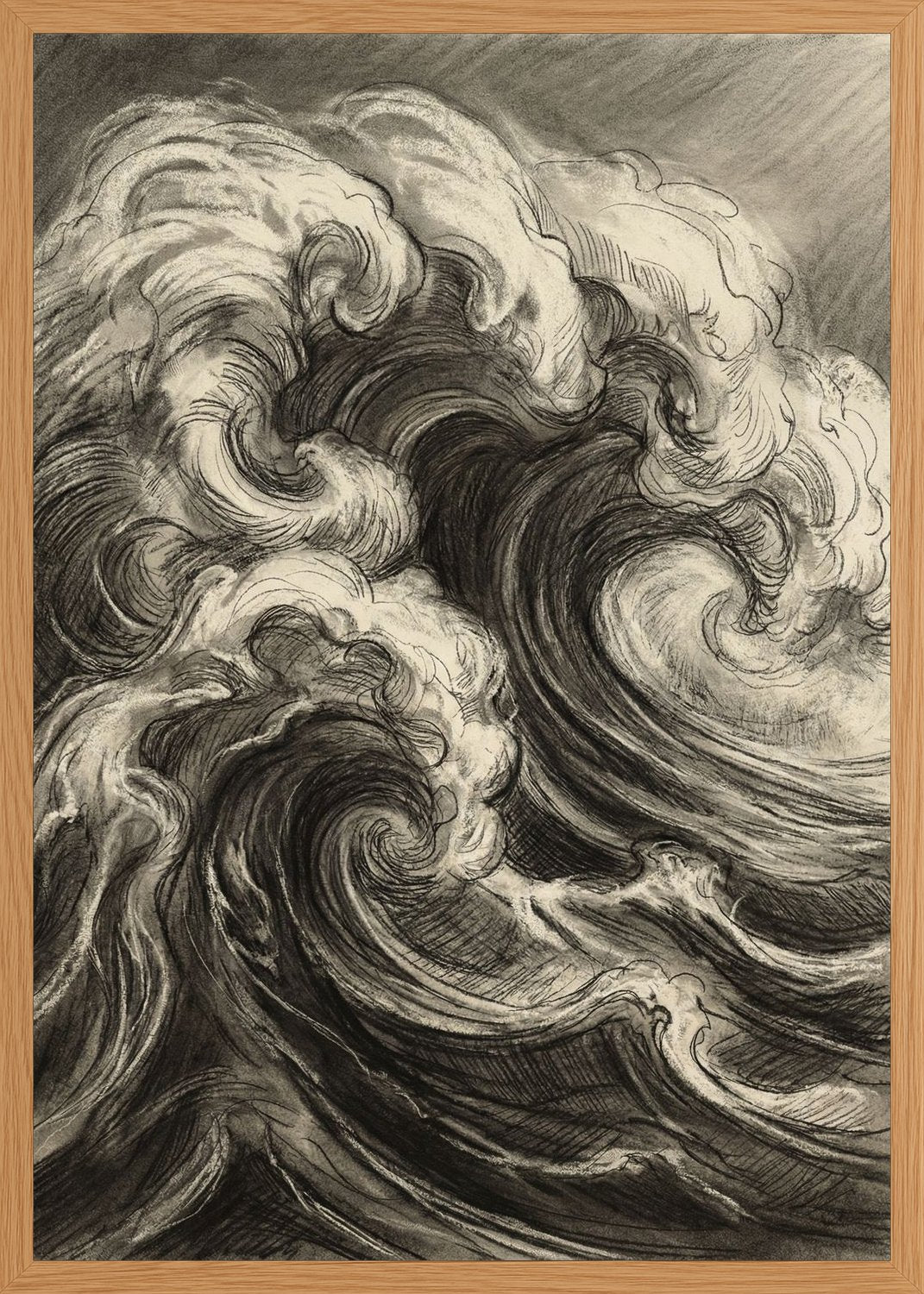 Poster in oak frame