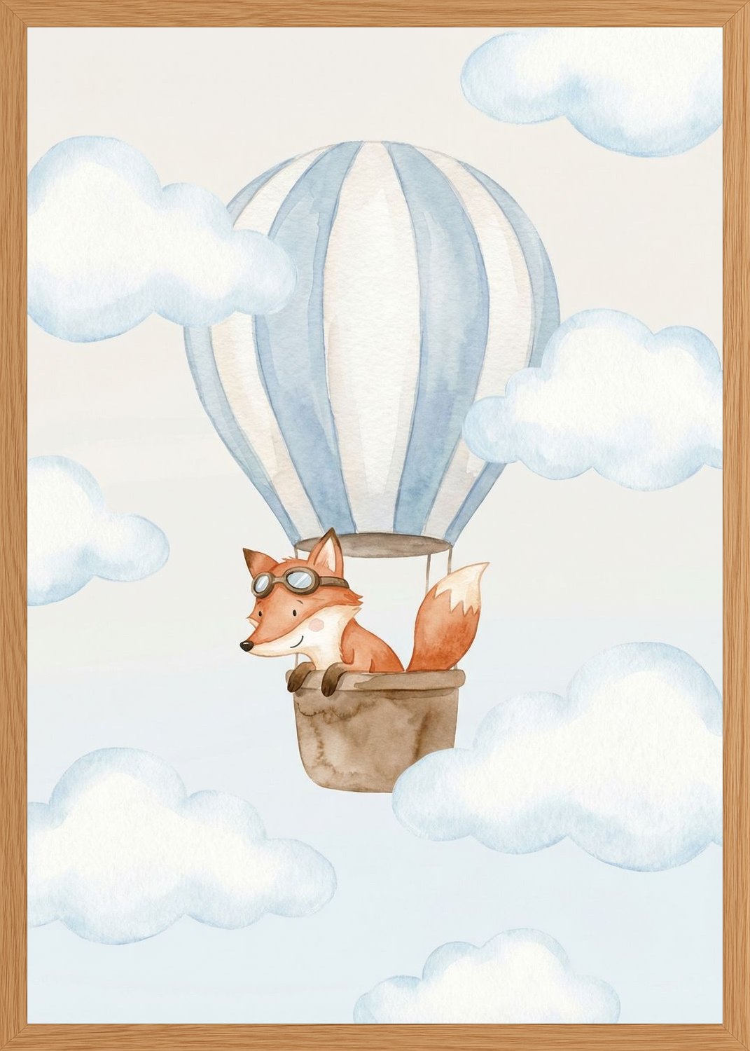 Poster in oak frame
