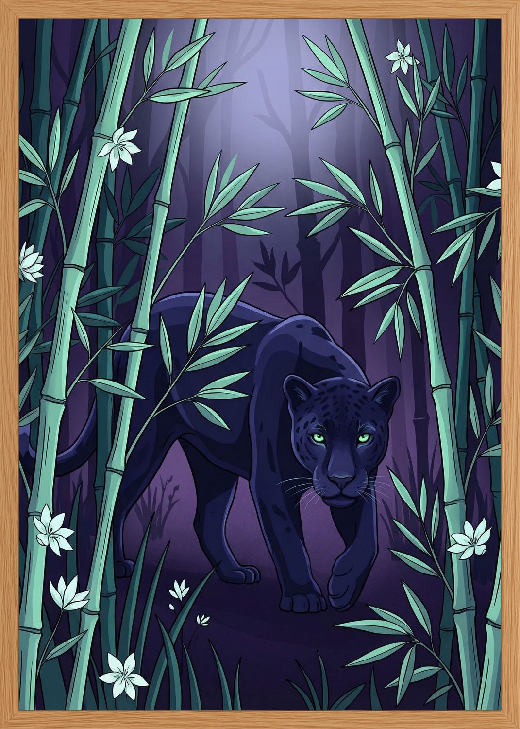 Poster in oak frame