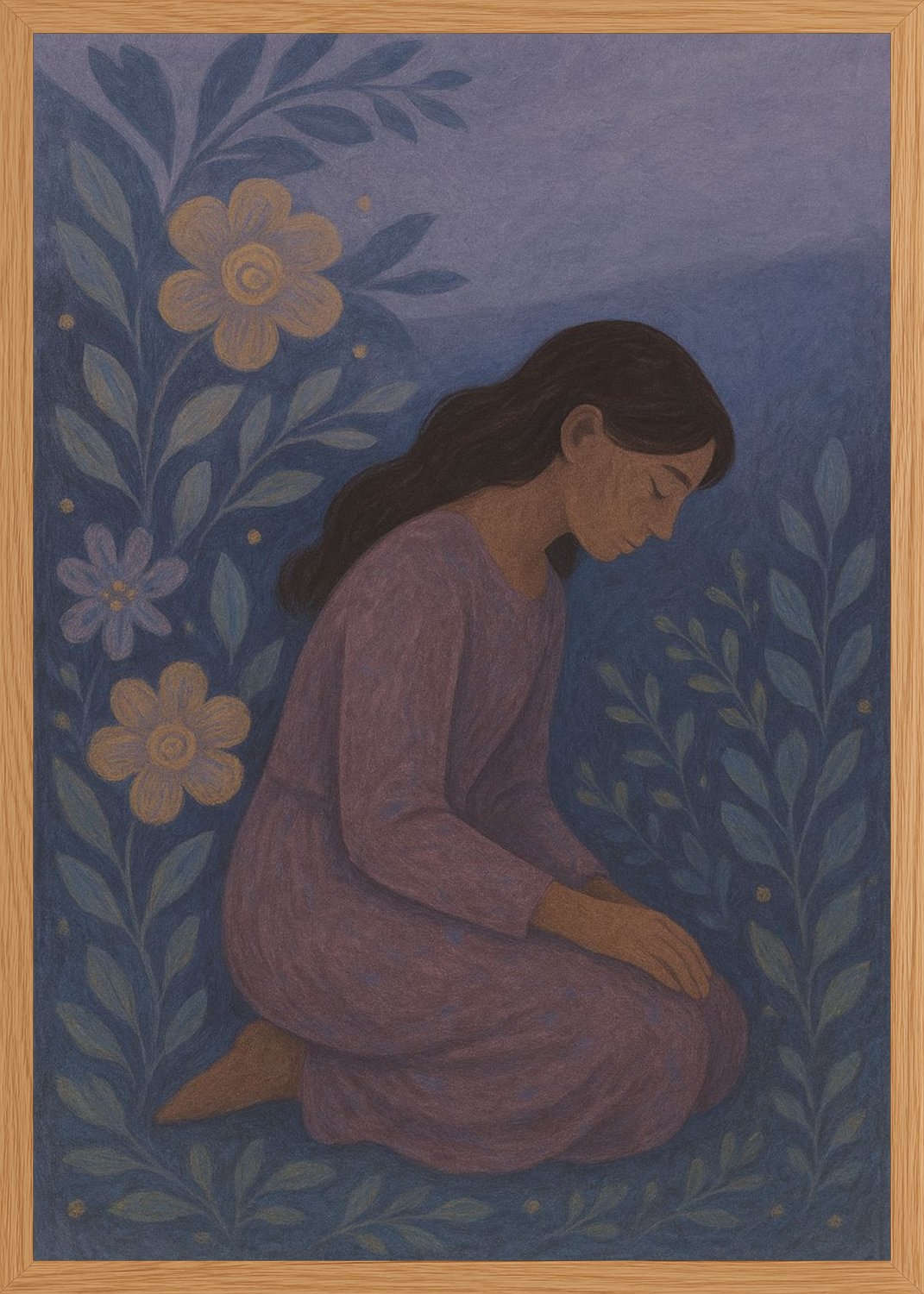 Poster in oak frame