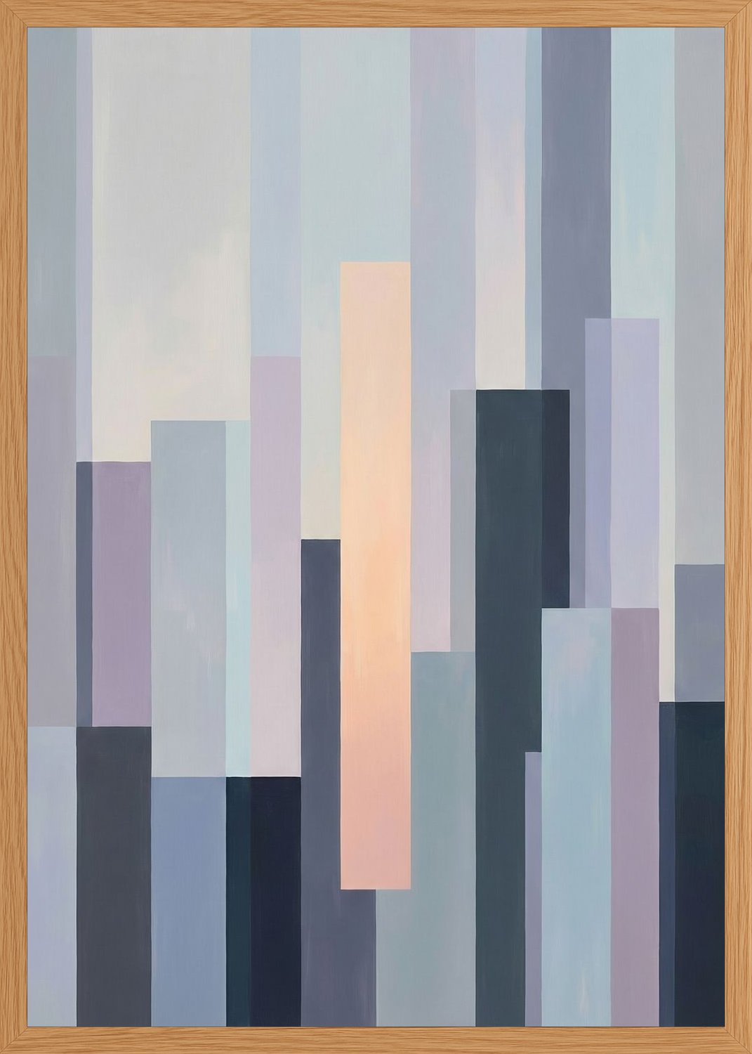Poster in oak frame