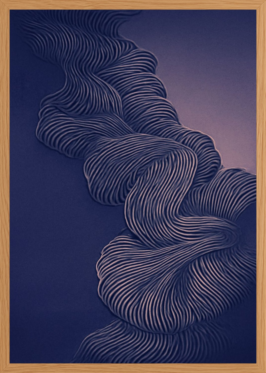 Poster in oak frame