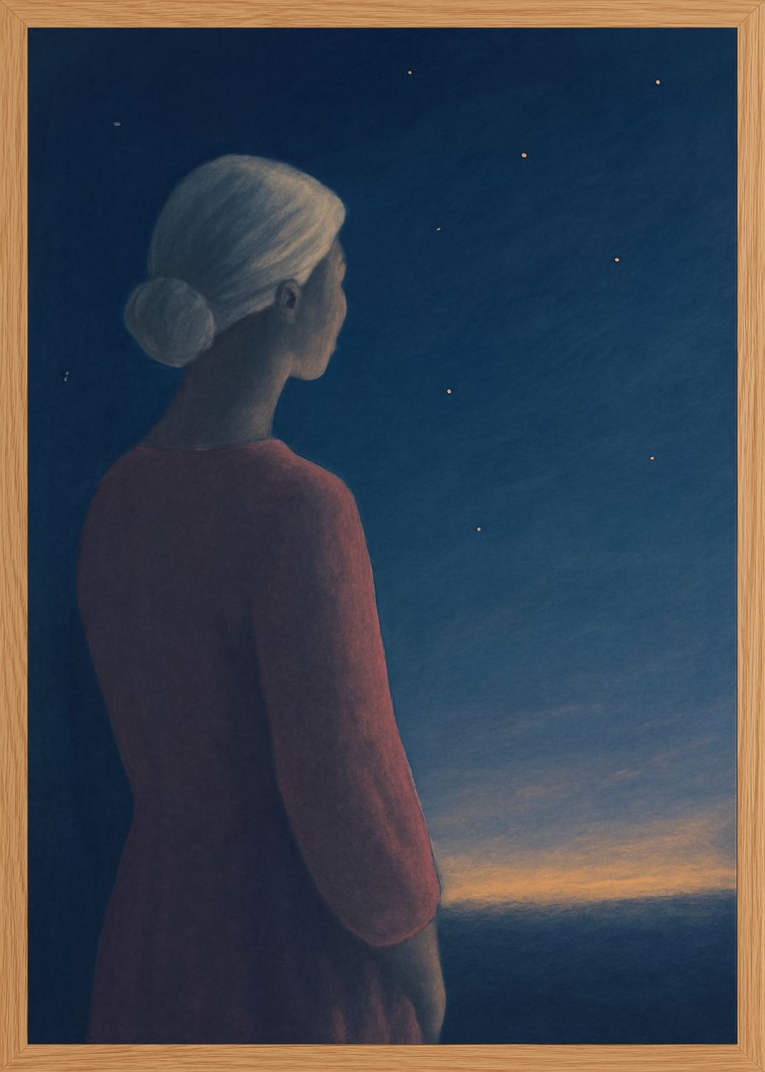 Poster in oak frame