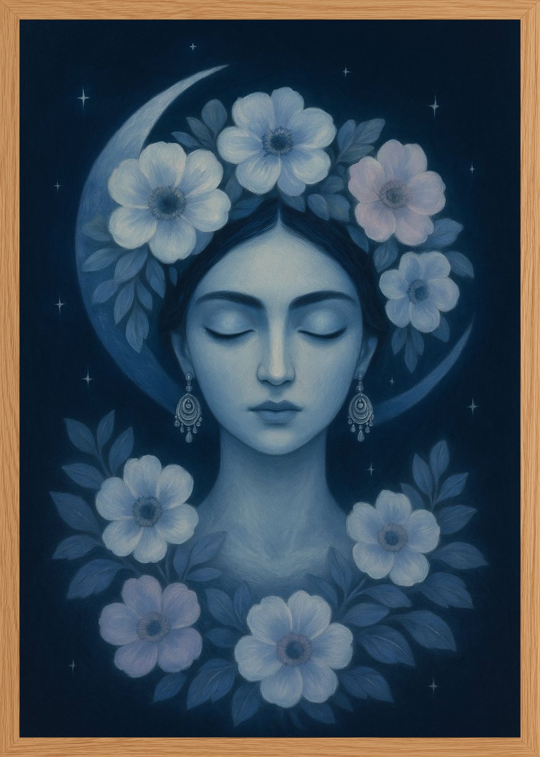 Poster in oak frame