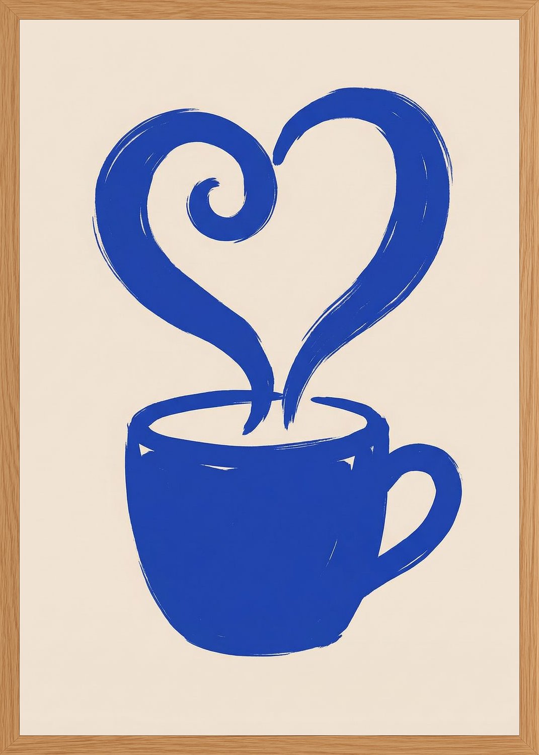 Poster in oak frame