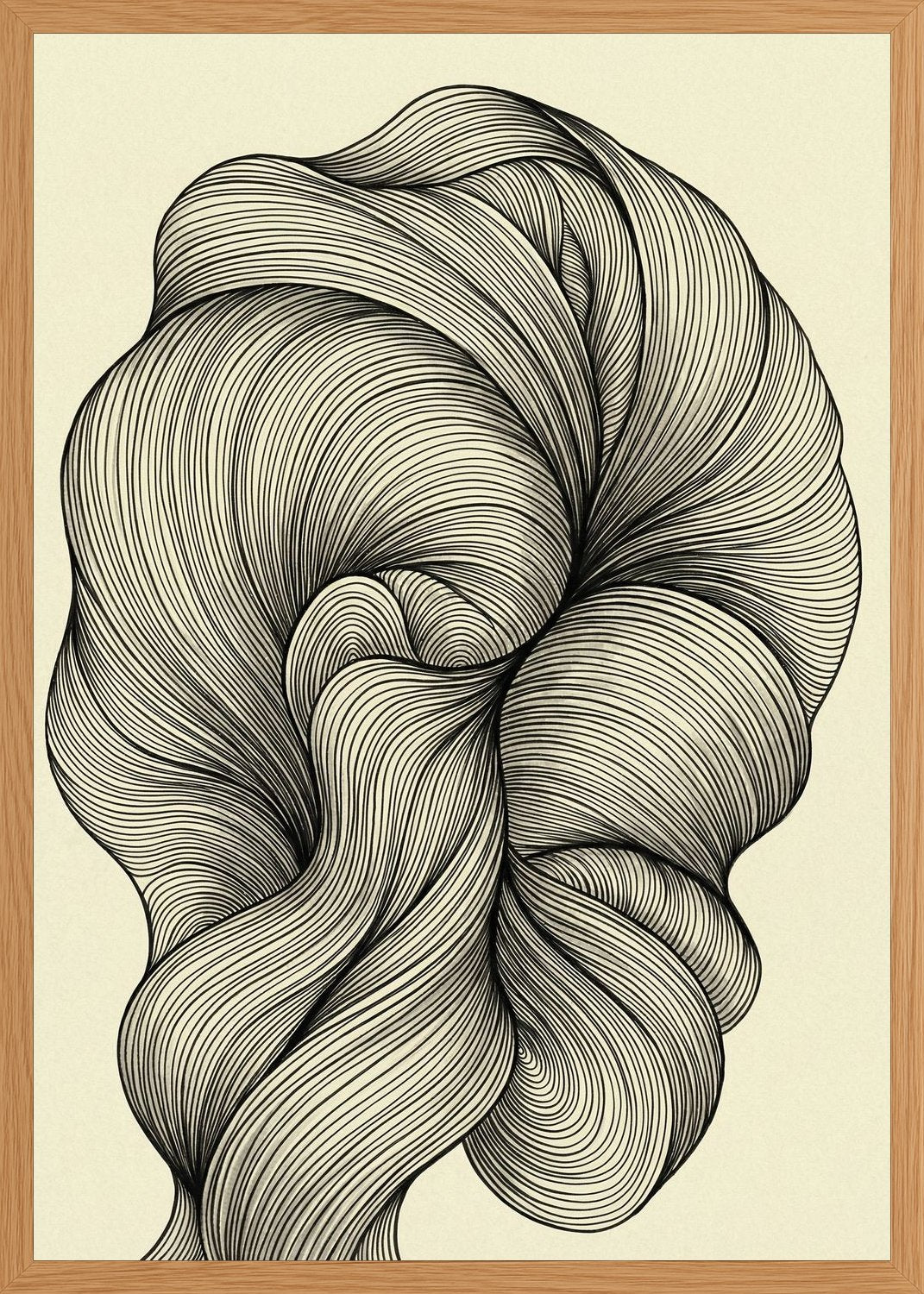 Poster in oak frame