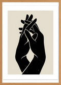 Poster in oak frame