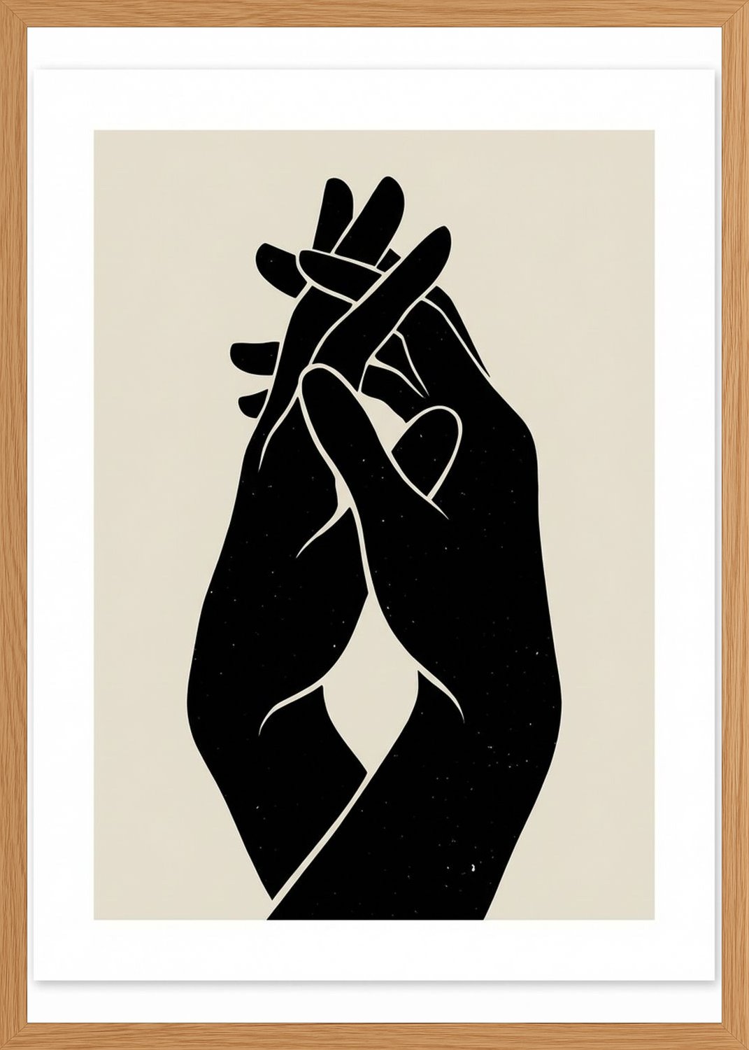 Poster in oak frame
