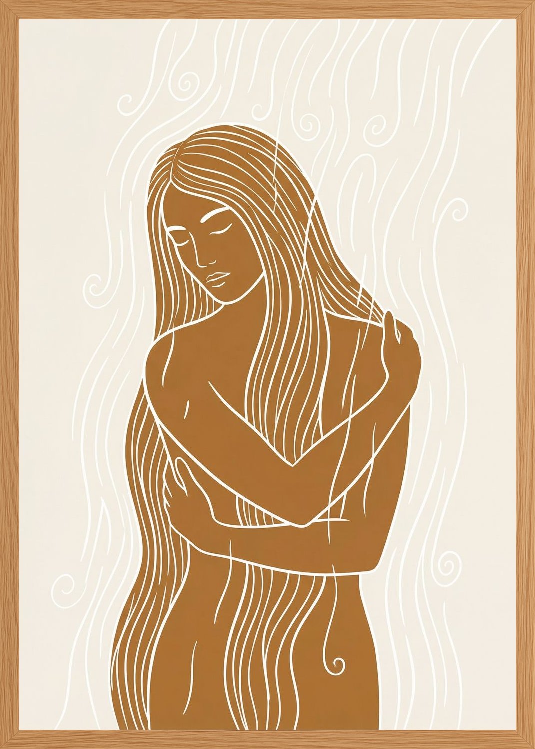 Poster in oak frame