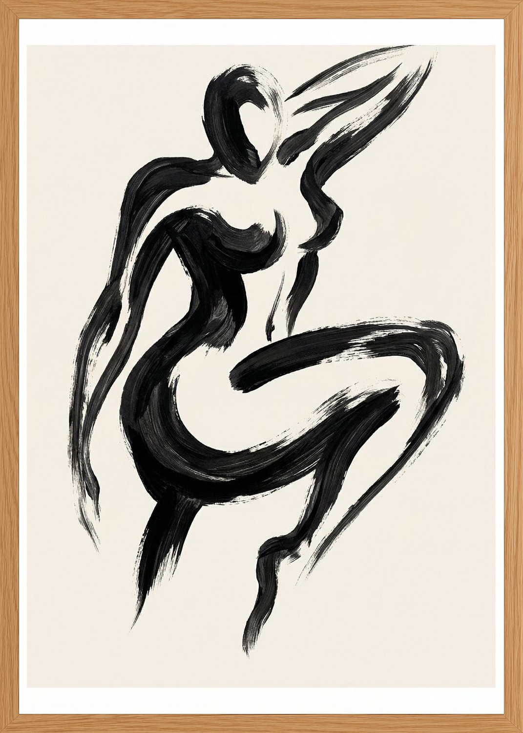 Poster in oak frame