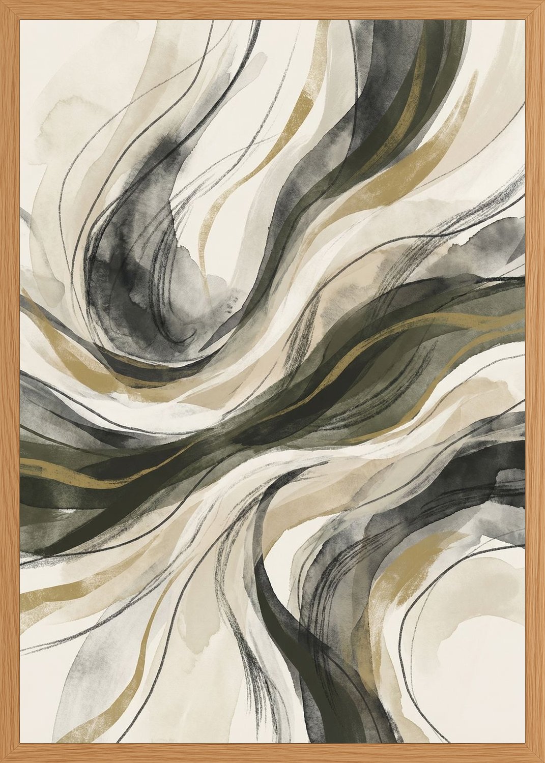 Poster in oak frame