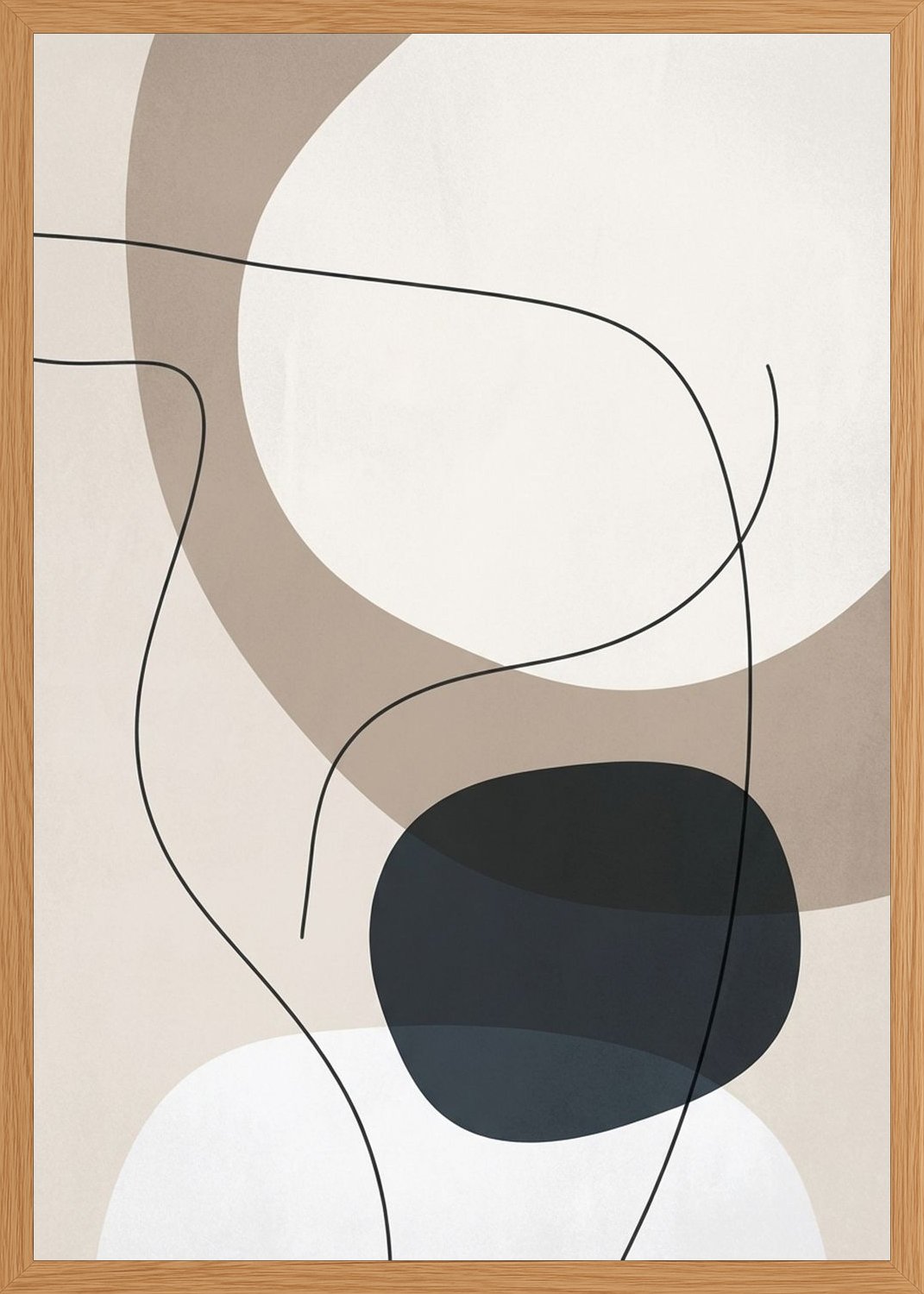 Poster in oak frame