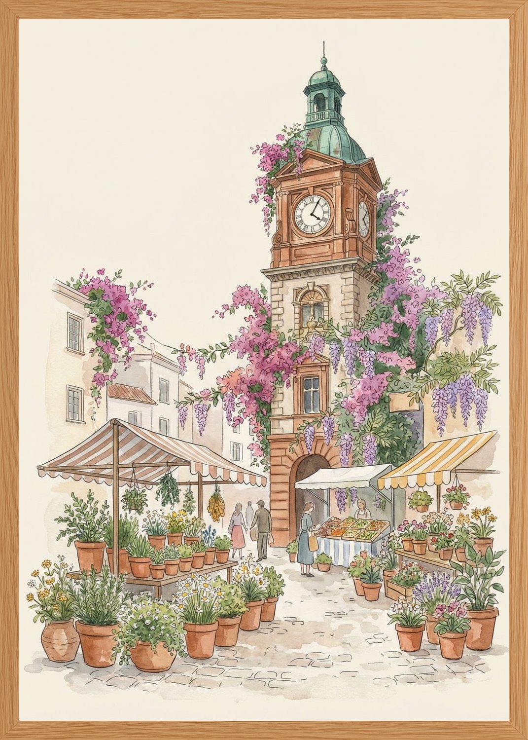 Poster in oak frame