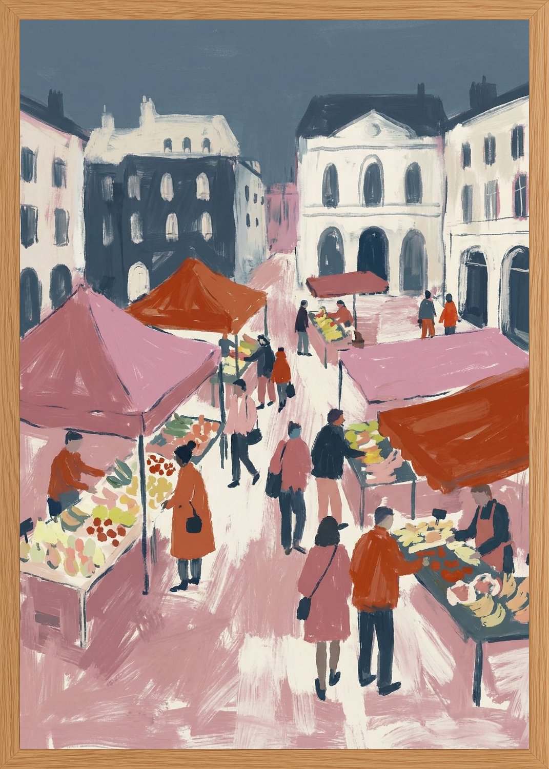 Poster in oak frame
