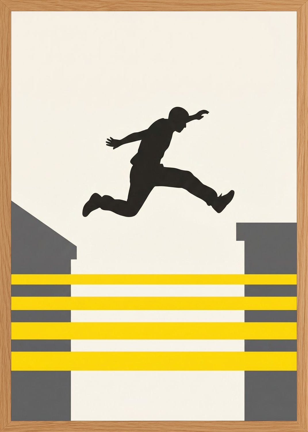 Poster in oak frame