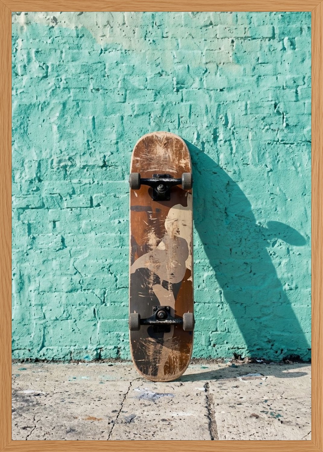 Poster in oak frame