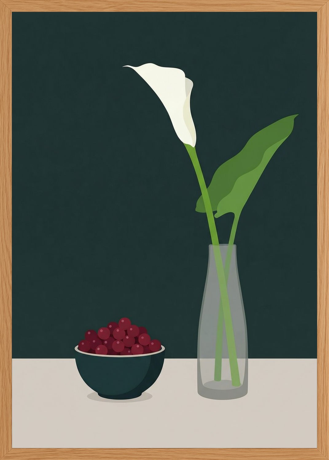 Poster in oak frame