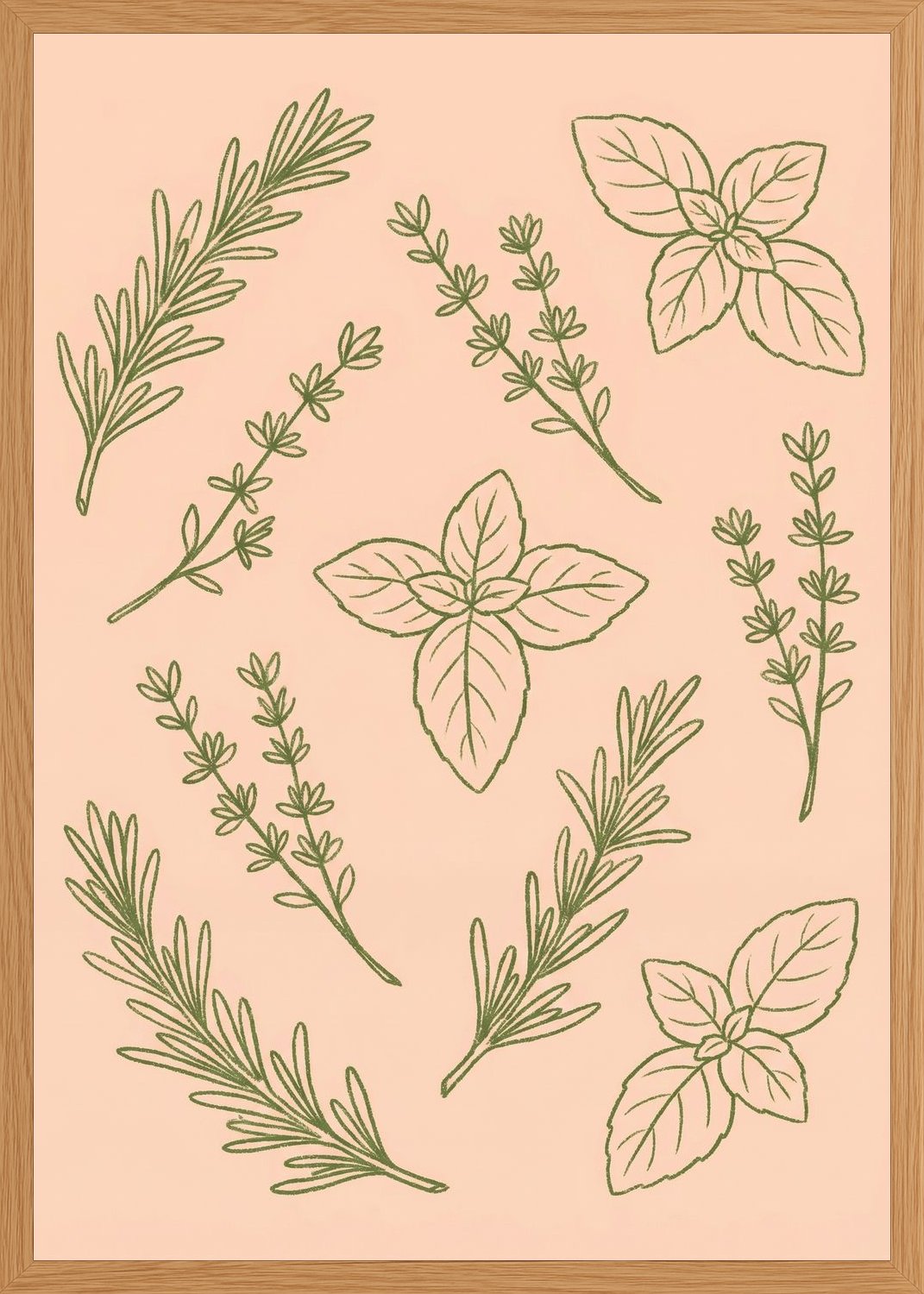 Poster in oak frame