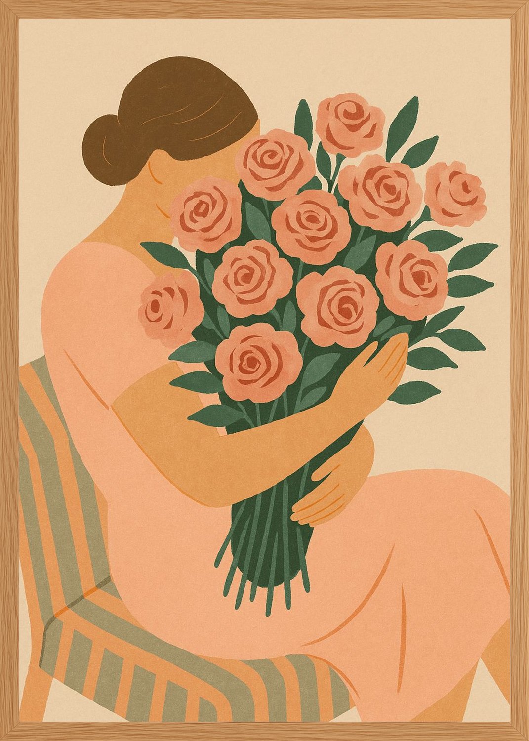 Poster in oak frame