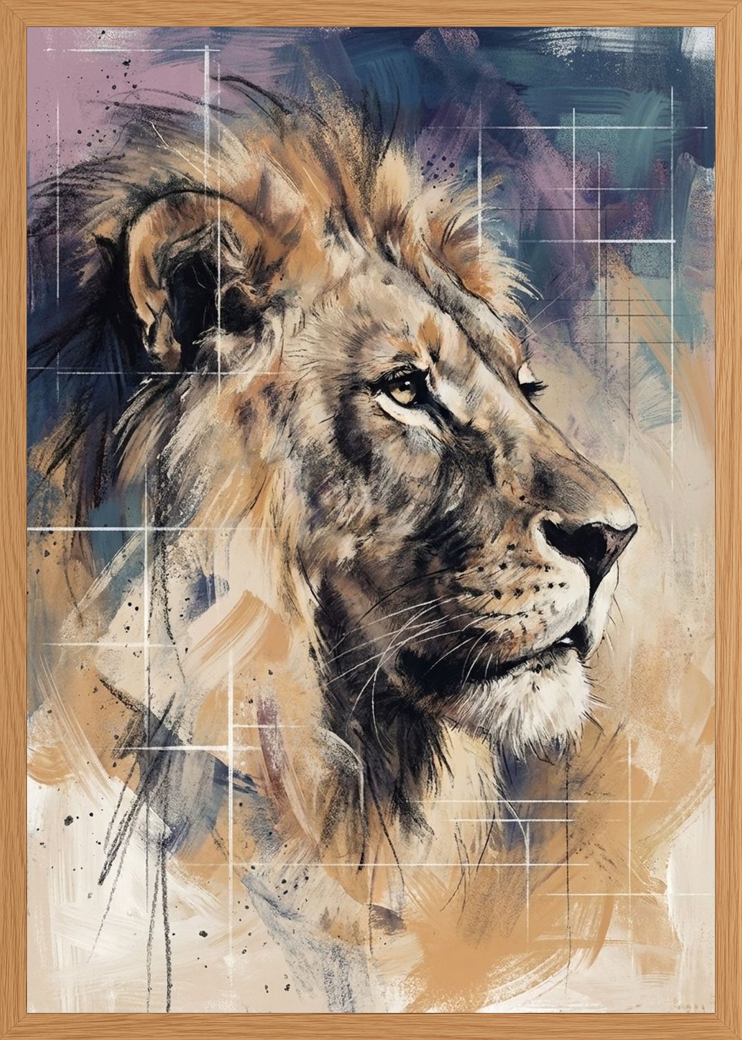 Poster in oak frame