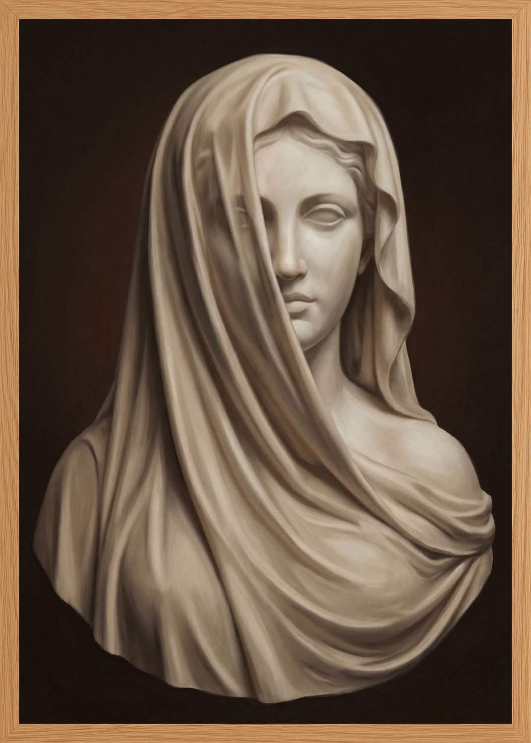 Poster in oak frame
