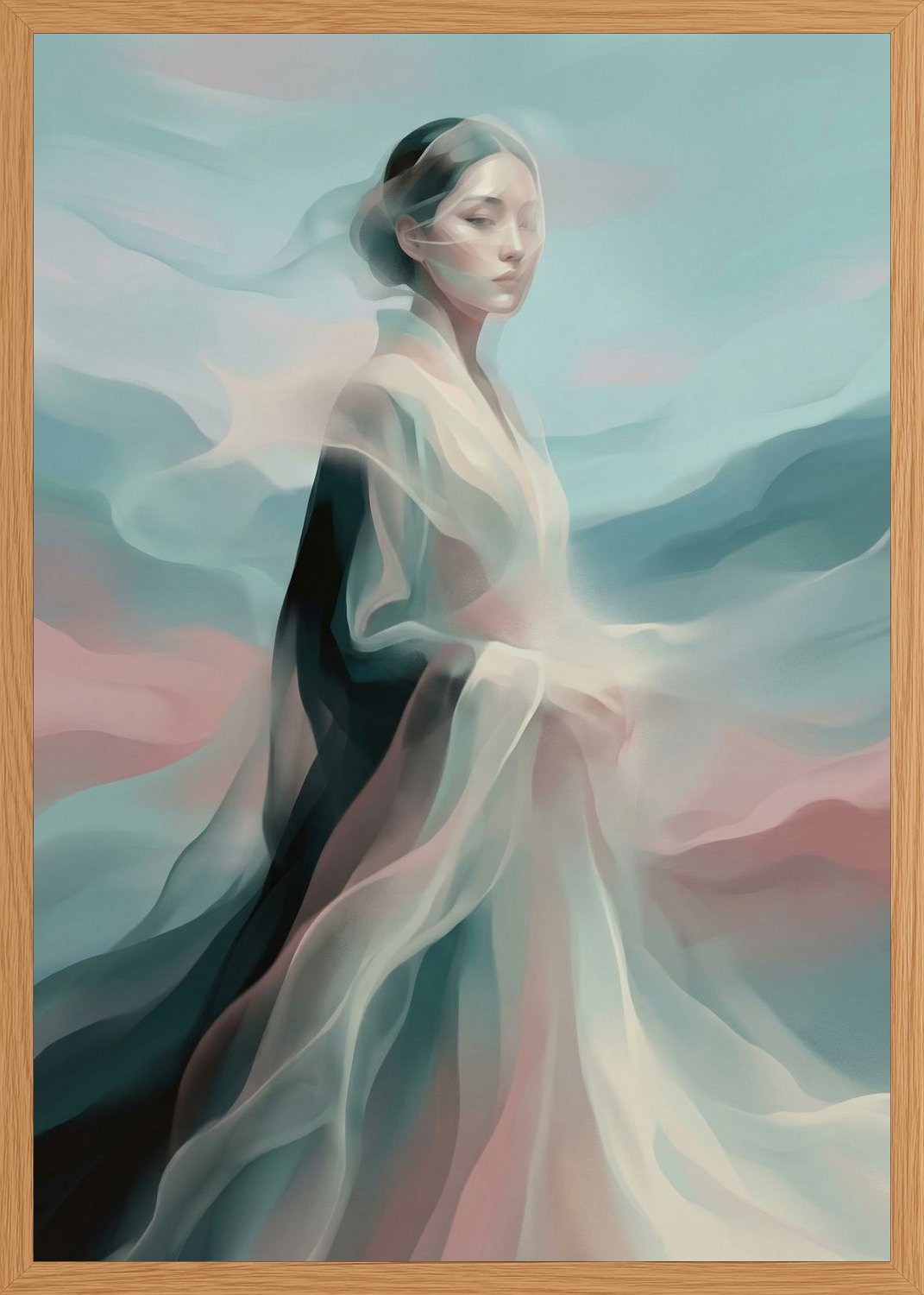 Poster in oak frame