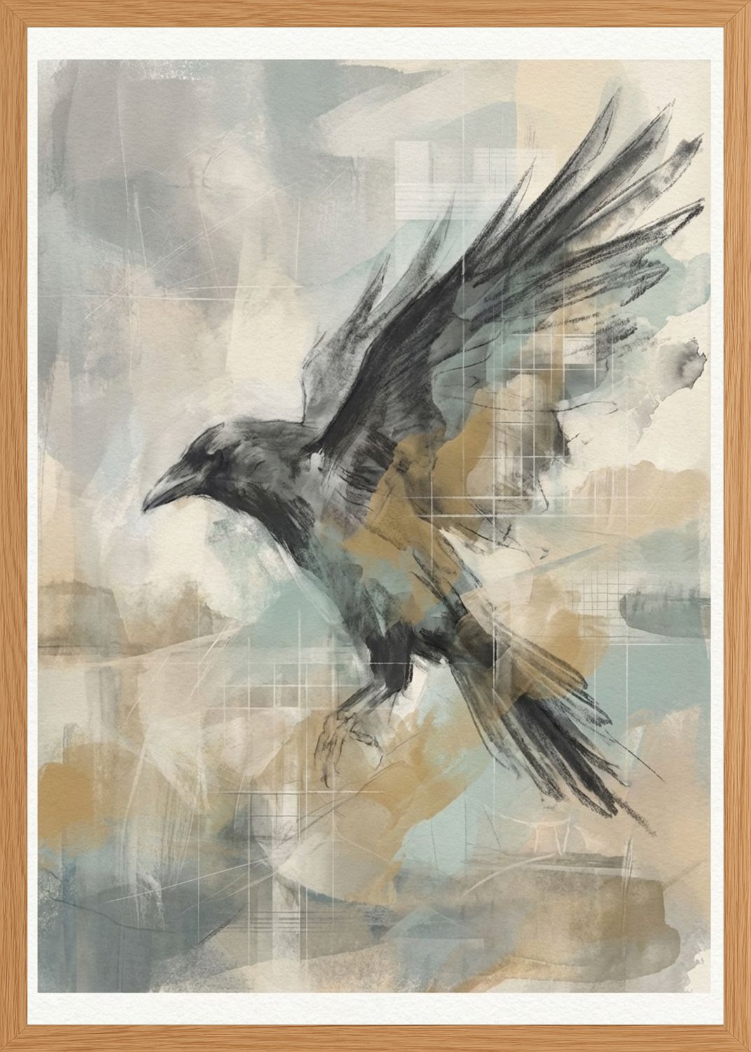 Poster in oak frame