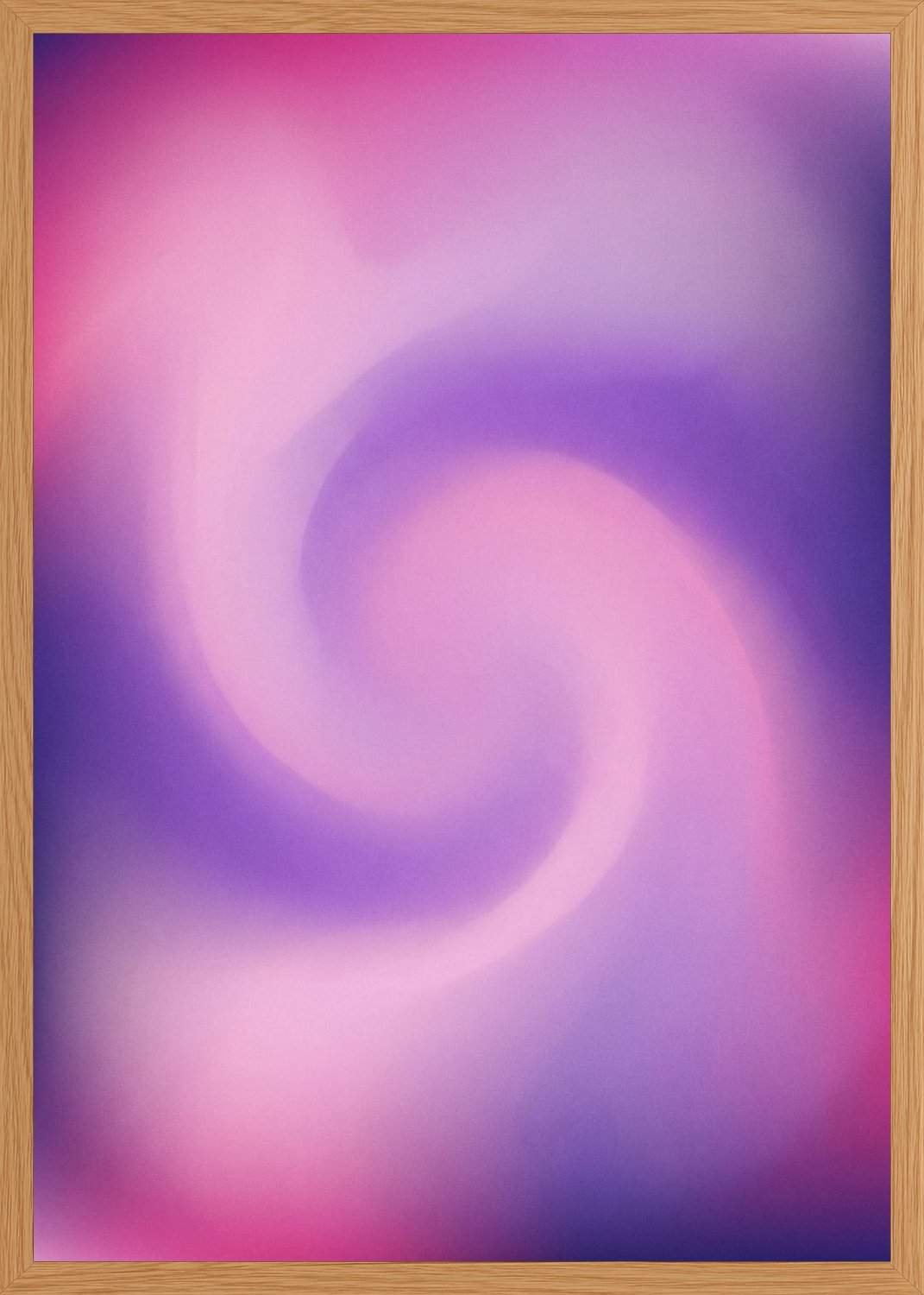 Poster in oak frame
