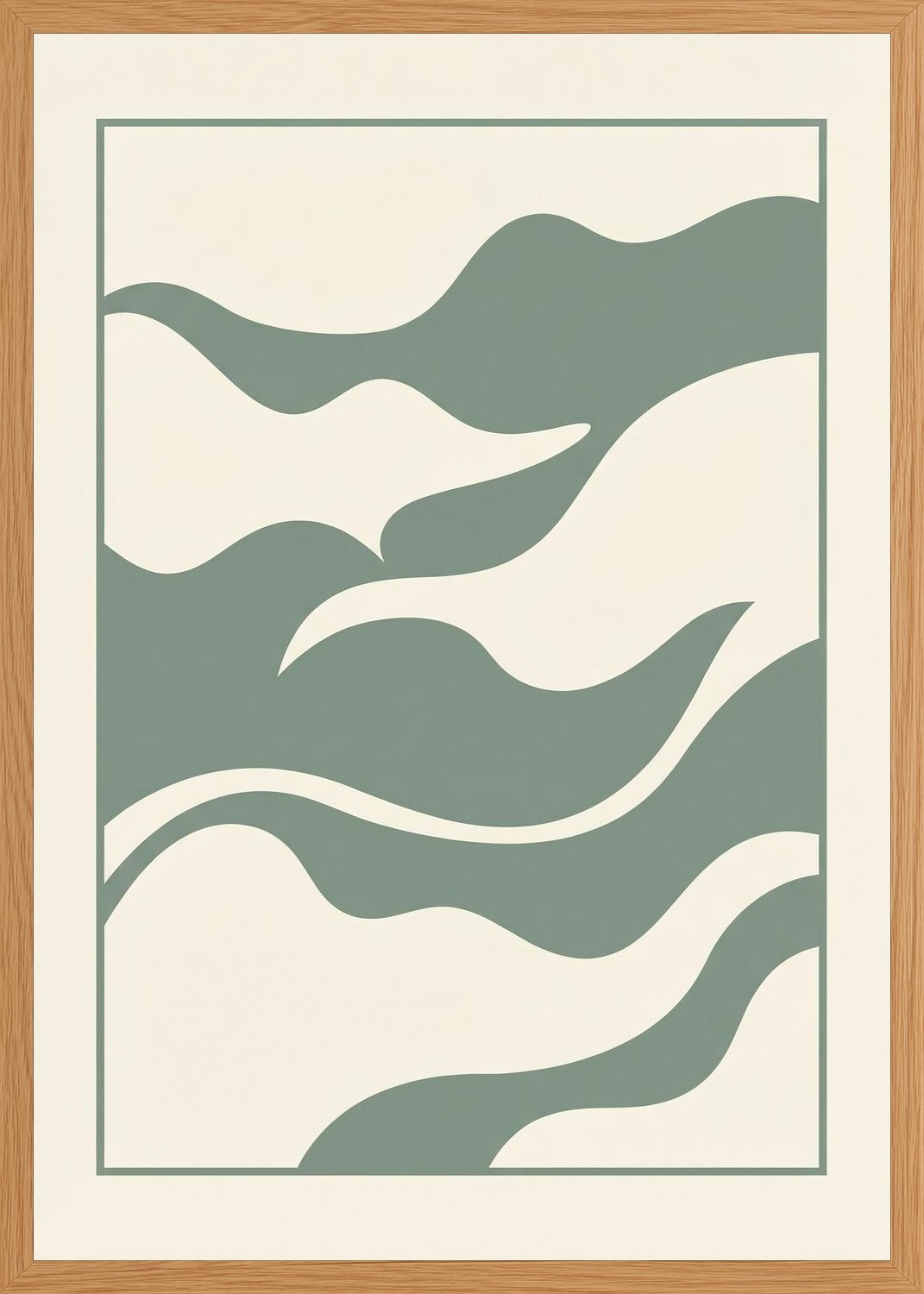 Poster in oak frame