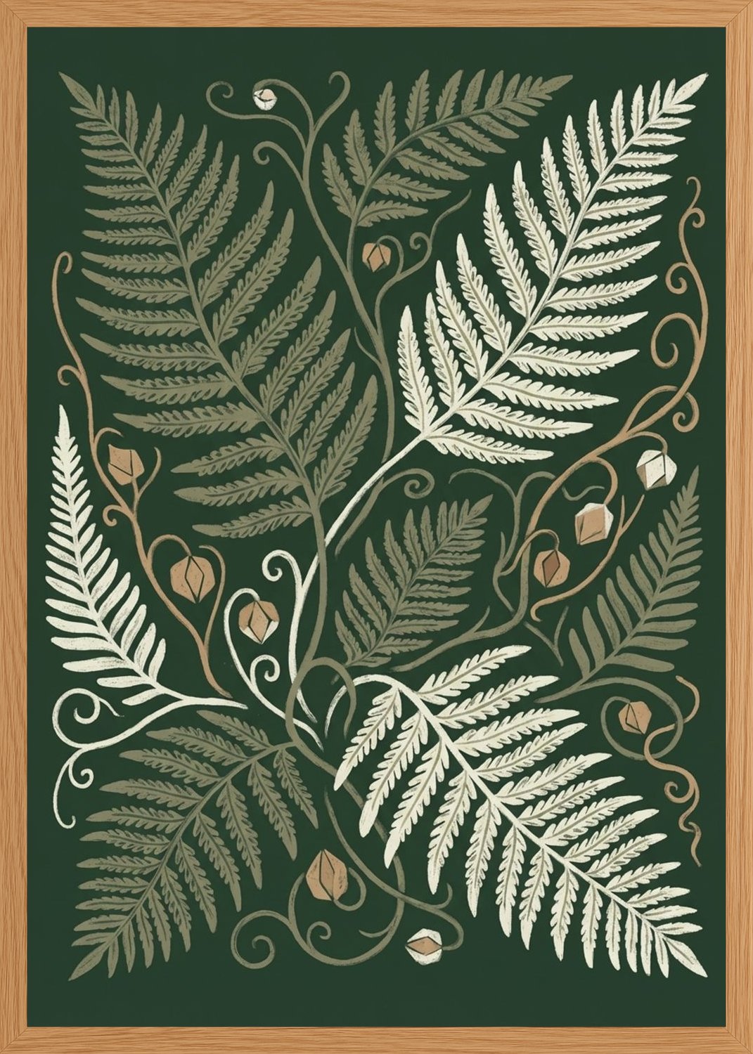 Poster in oak frame