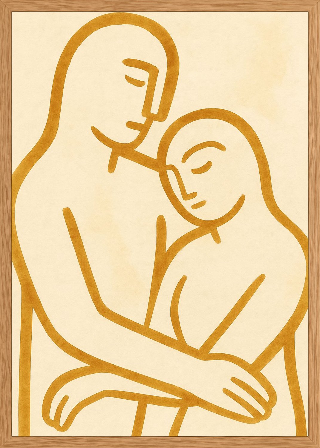 Poster in oak frame
