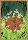 Poster in oak frame
