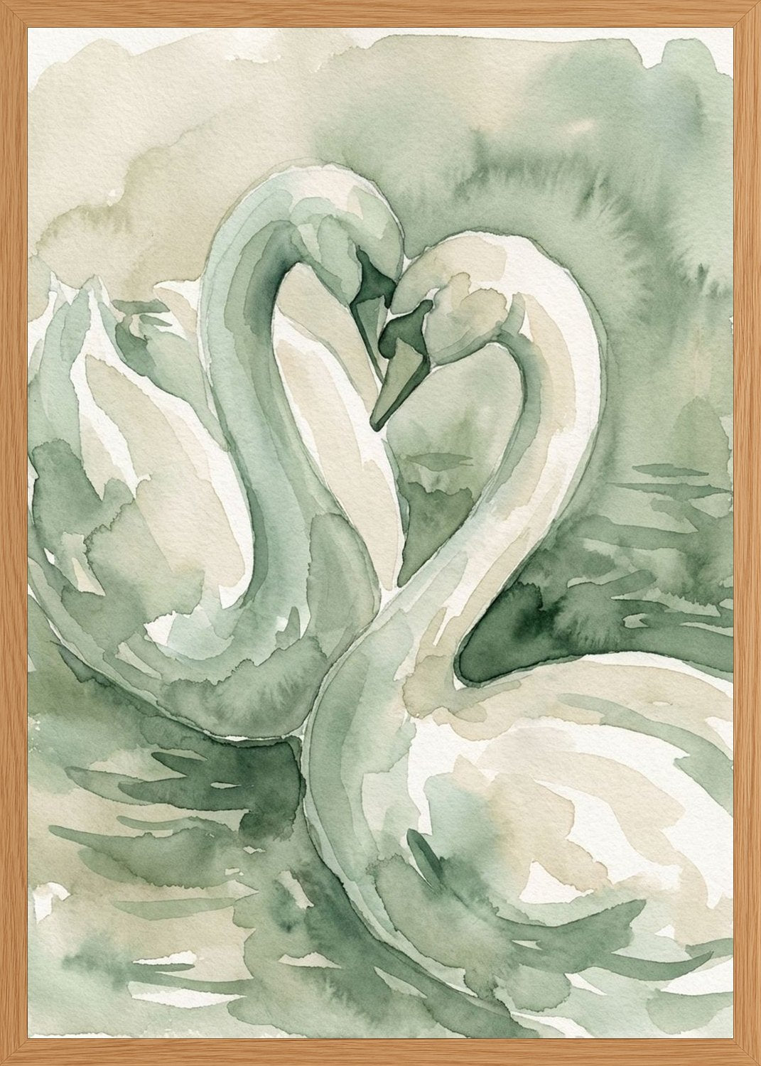 Poster in oak frame
