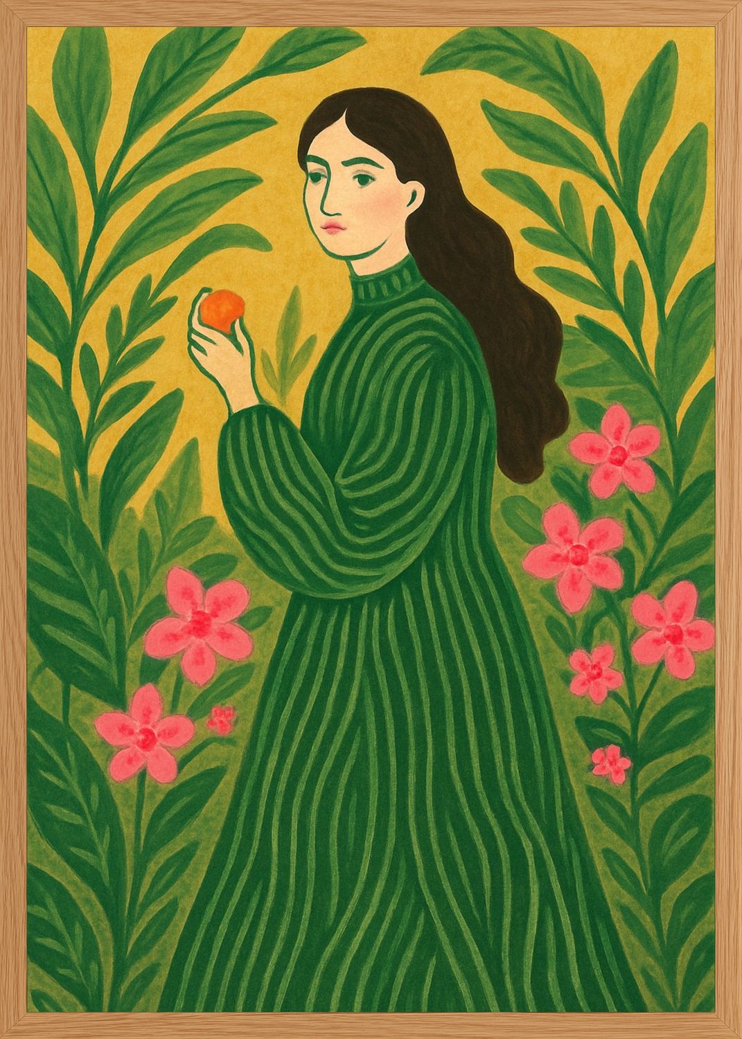Poster in oak frame