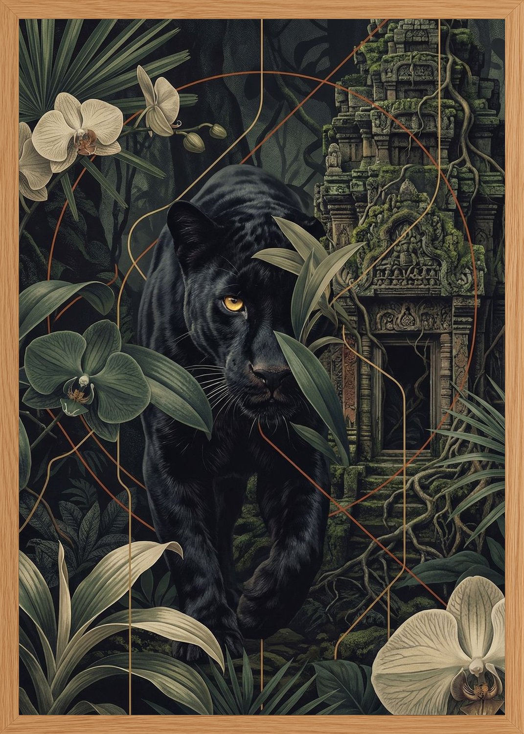Poster in oak frame