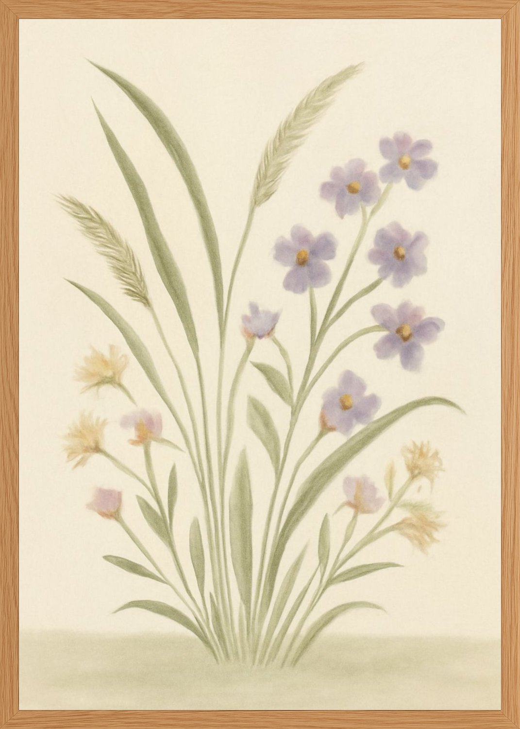 Poster in oak frame