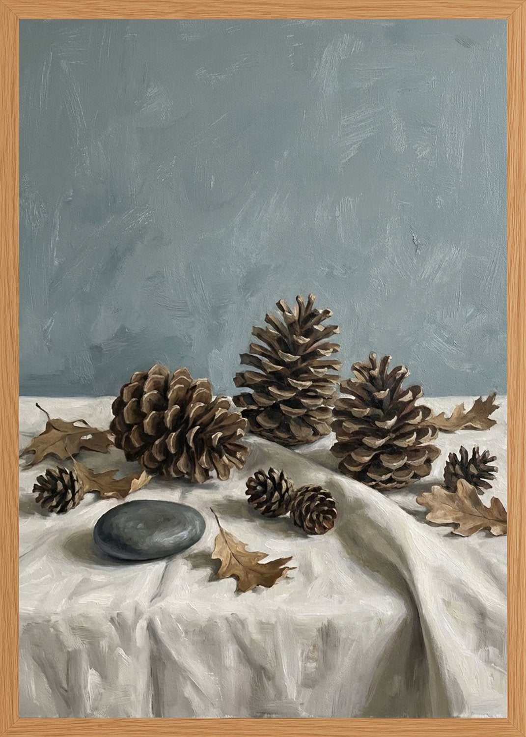 Poster in oak frame