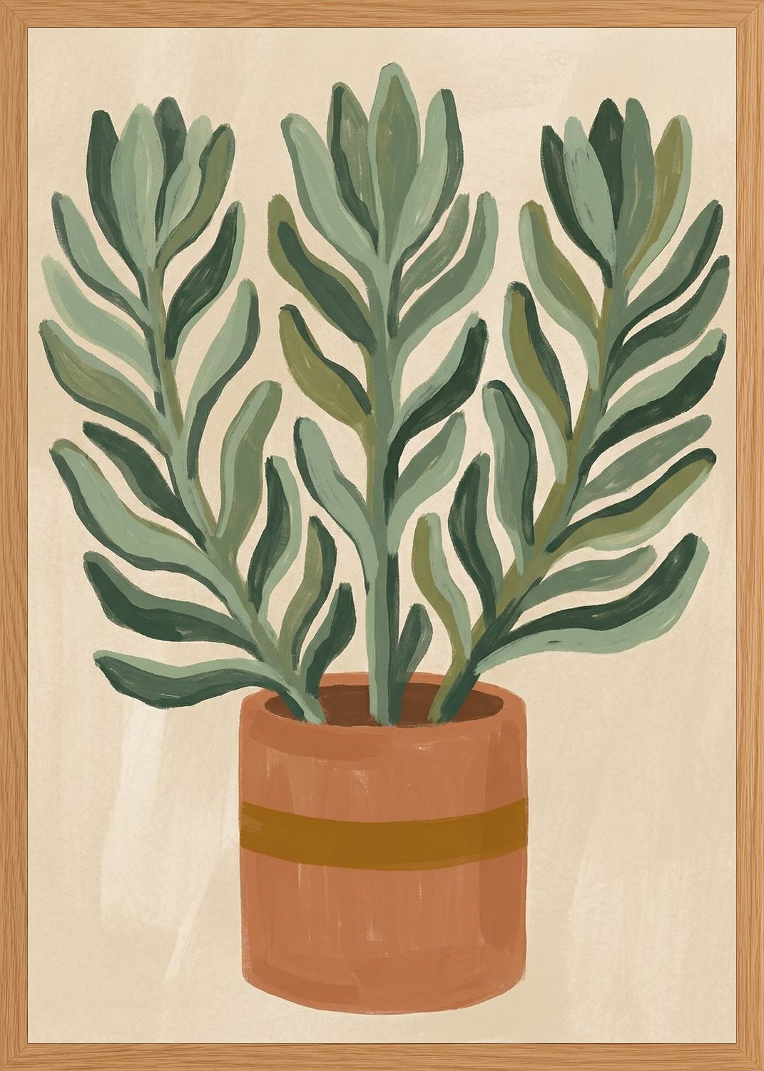 Poster in oak frame