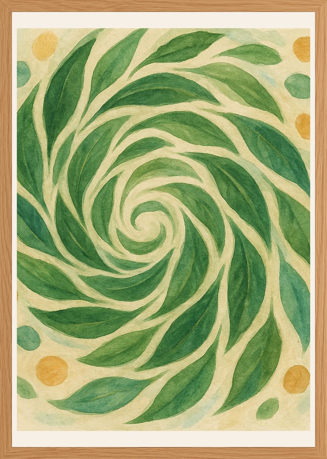Poster in oak frame
