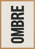 Poster in oak frame