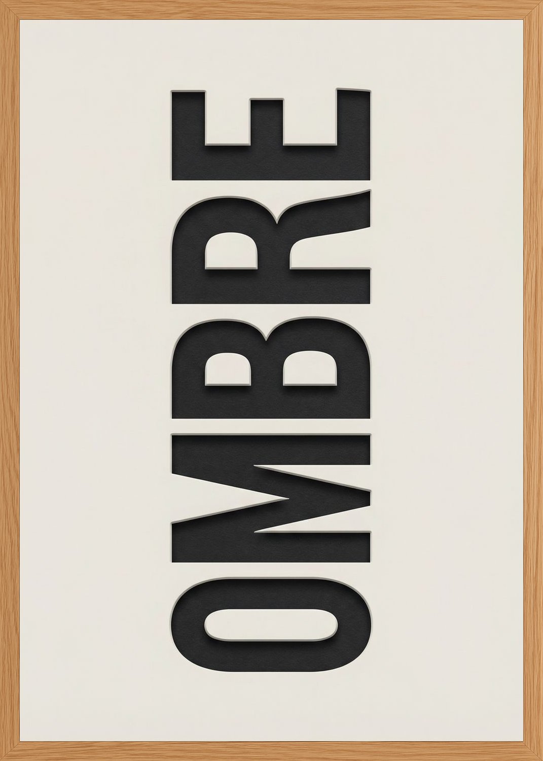 Poster in oak frame