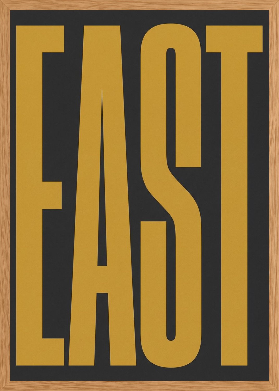 Poster in oak frame