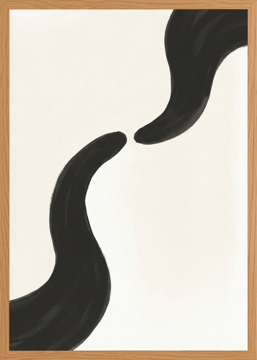 Poster in oak frame